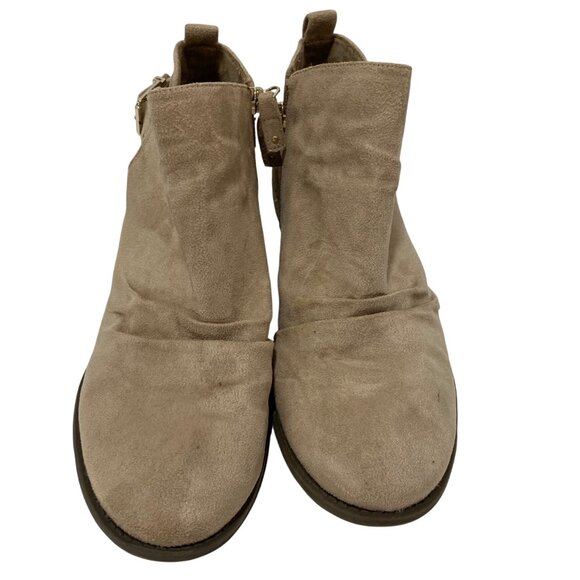 Dr. Scholls Tan Suede Ankle Booties With Straps & Buckle Accents - Womens Size 9 - Picture 4 of 10